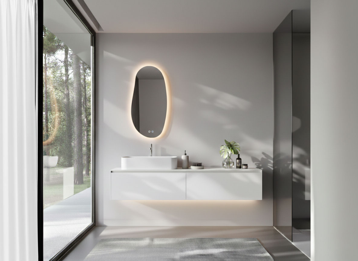 Spiegel Maya mit LED-Beleuchtung