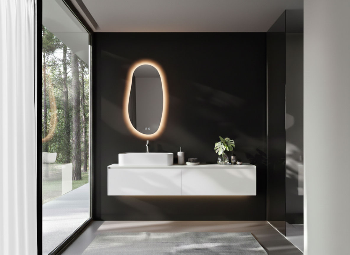 Spiegel Maya mit LED-Beleuchtung