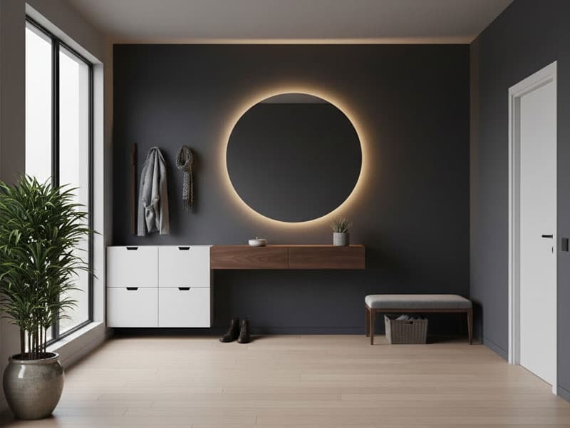 Garderoben rund nach Maß