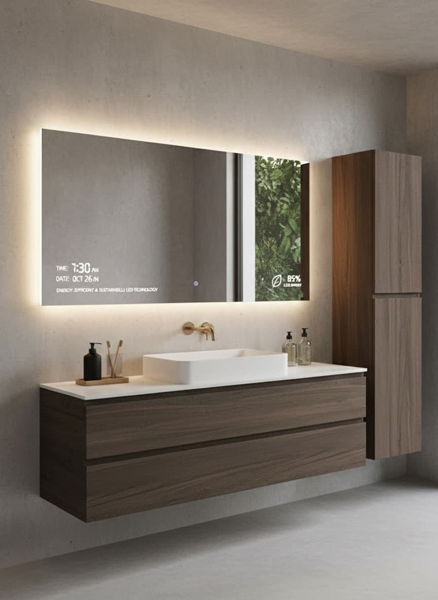 Nachhaltiger LED Spiegel