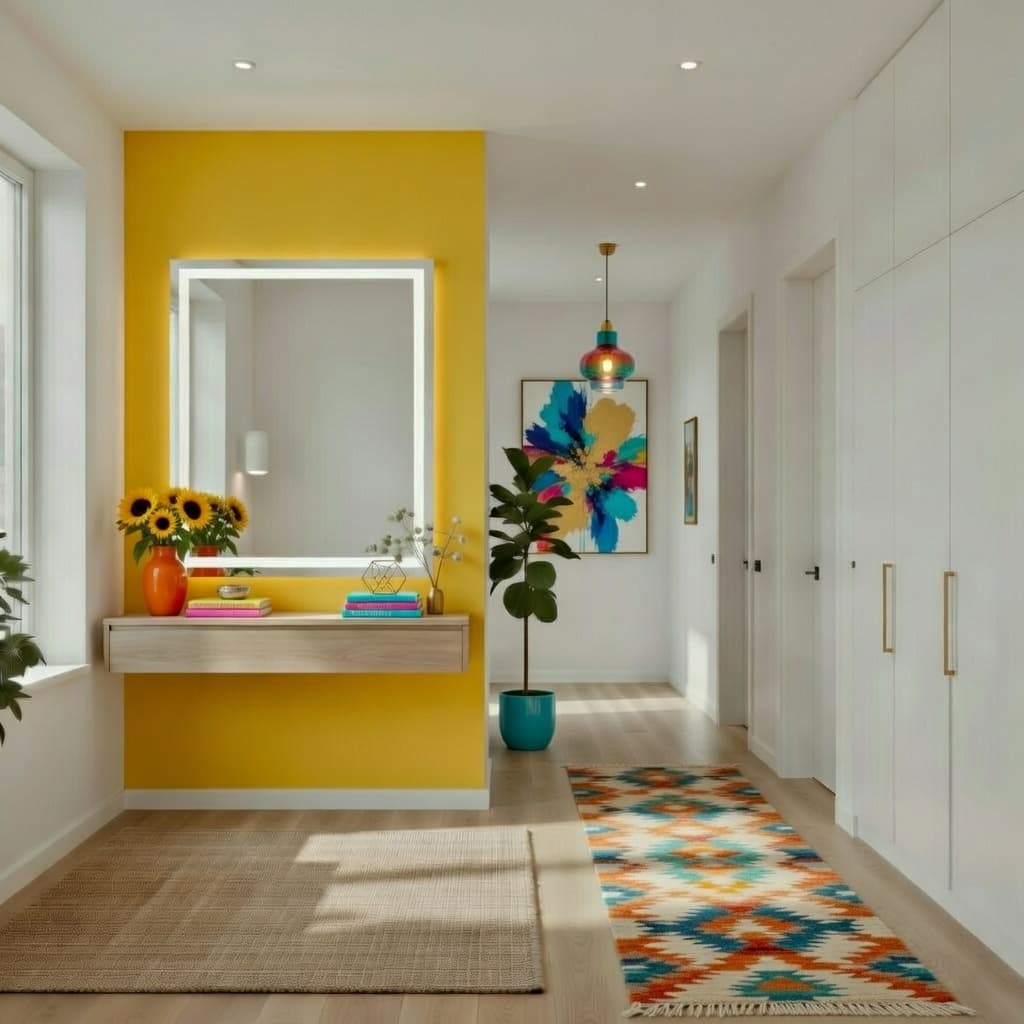 Garderobenzimmer mit Spiegel skandinavisch Garderobenzimmer mit Spiegel skandinavisch