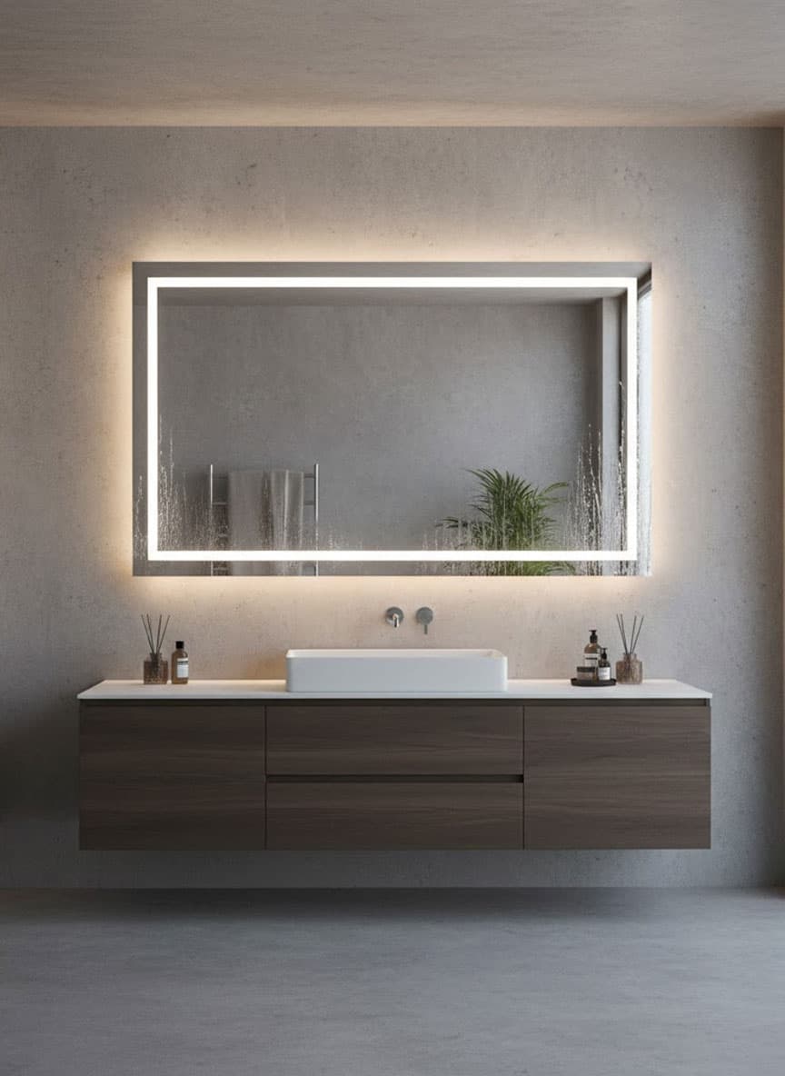 LED Badspiegel mit Anti Beschlag