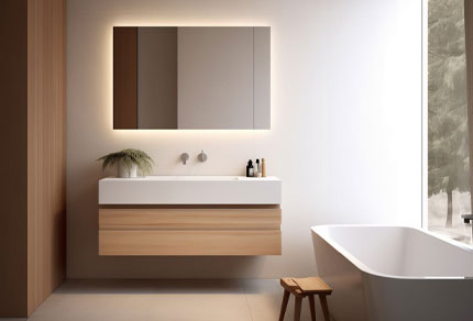 Badspiegel Hinterleuchtet