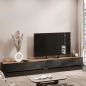 Preview: TV Board WEST Gold Eiche / Schwarz Charcoal 320 cm