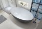 Preview: Frei stehende Badewanne Relax Grau innenansicht
