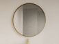 Preview: Asteri Spiegel ohne LED-Beleuchtung mit mattgoldener Kante