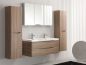 Preview: Badmöbel-Set Smile 1200 mit Waschbecken Eiche