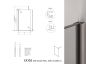 Preview: Duschabtrennung Walk-In Klarglas in 10 mm