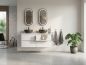 Preview: Premium Oval -  Spiegelschrank - Licht an