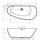 Preview: Riho Granada freistehende Badewanne