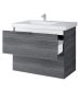 Preview: Badmöbel-Set mit Spiegelschrank 70cm (Anthrazit)