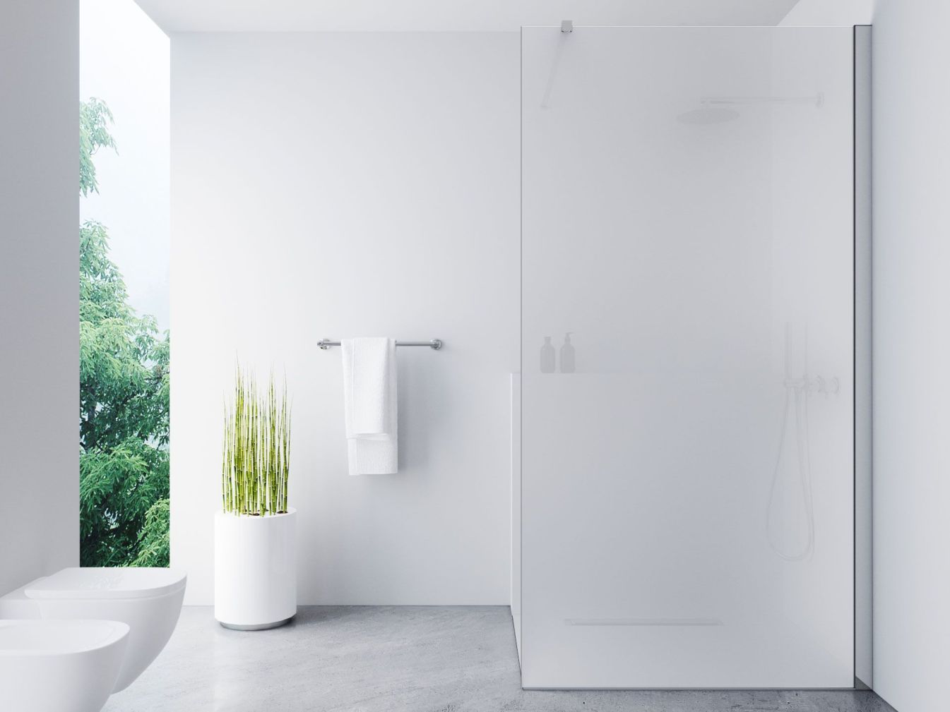 Duschabtrennung Walk-In Nano Echt Glas