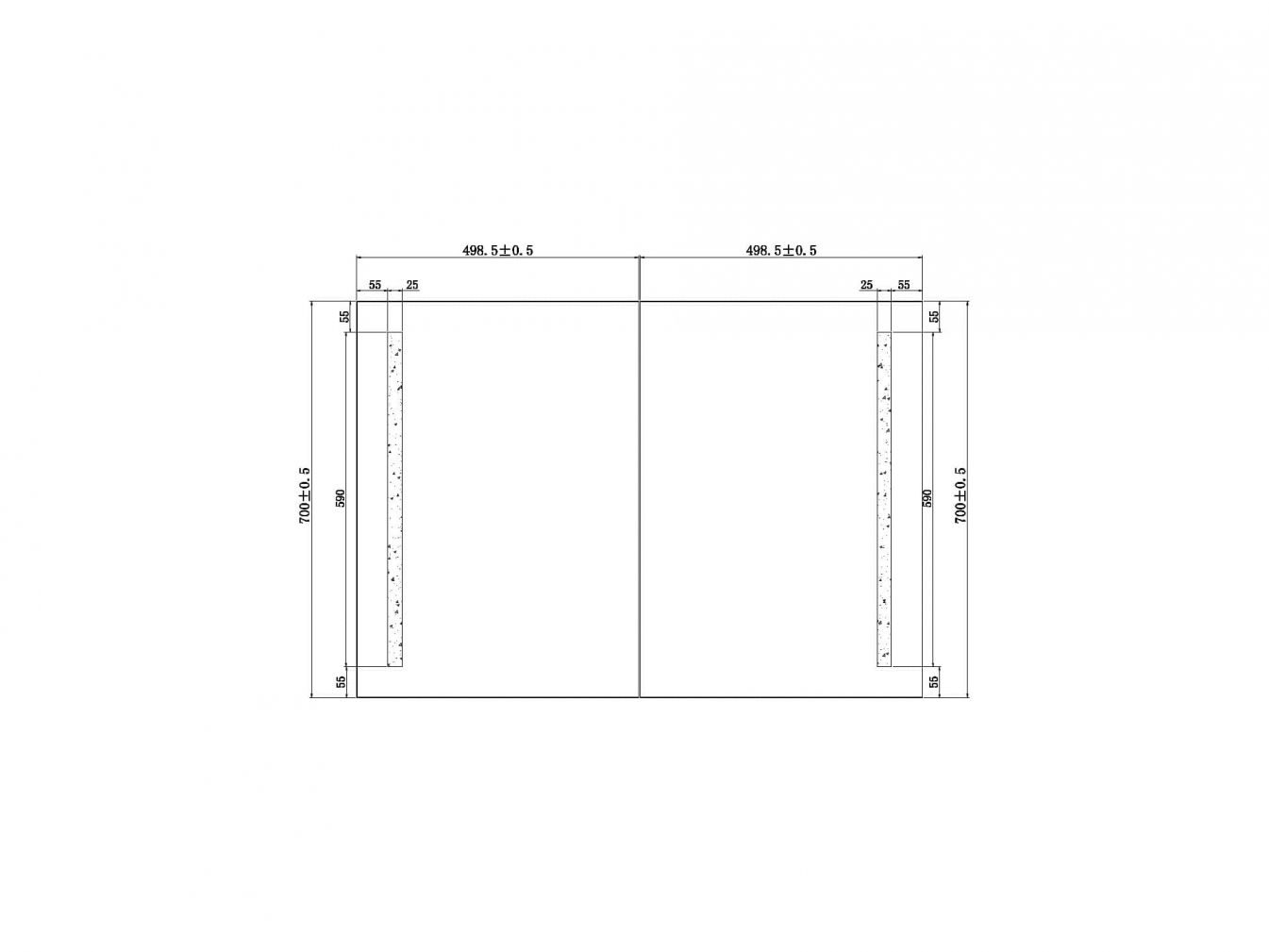 Badezimmerspiegelschrank aus Aluminium Joetem