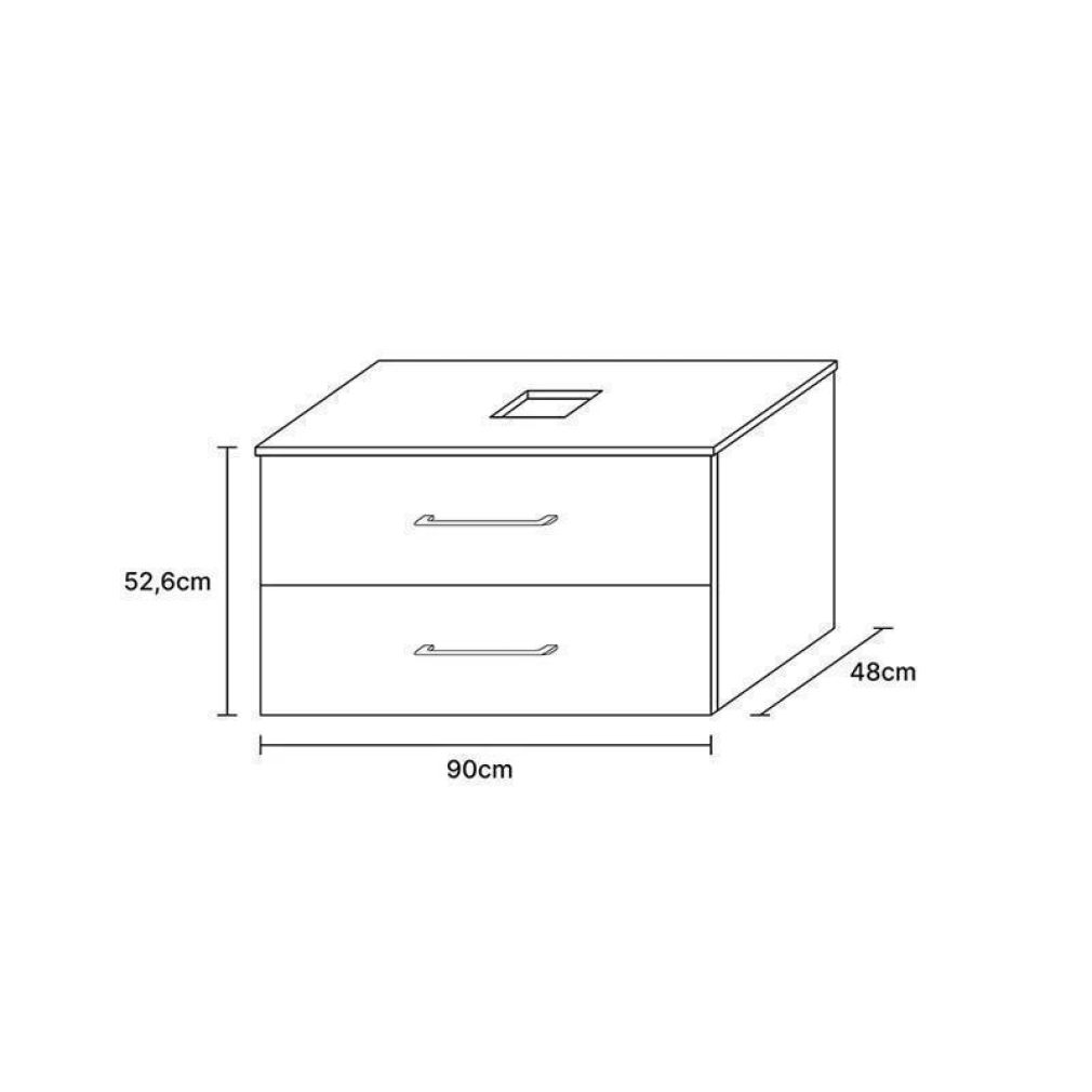 Doppelwaschtischunterschrank LUX 180 cm gold eiche / anthrazit mit 2x Spiegel mit Beleuchtung