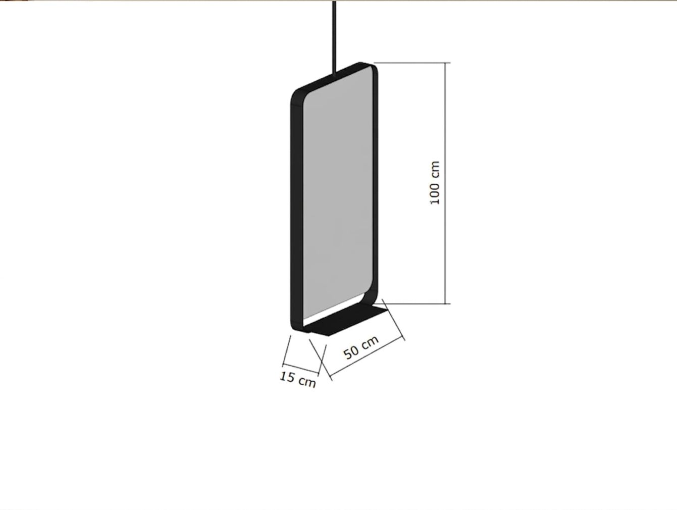 Astra 100x50 Spiegel – Stilvoller Badezimmerspiegel mit Ablage