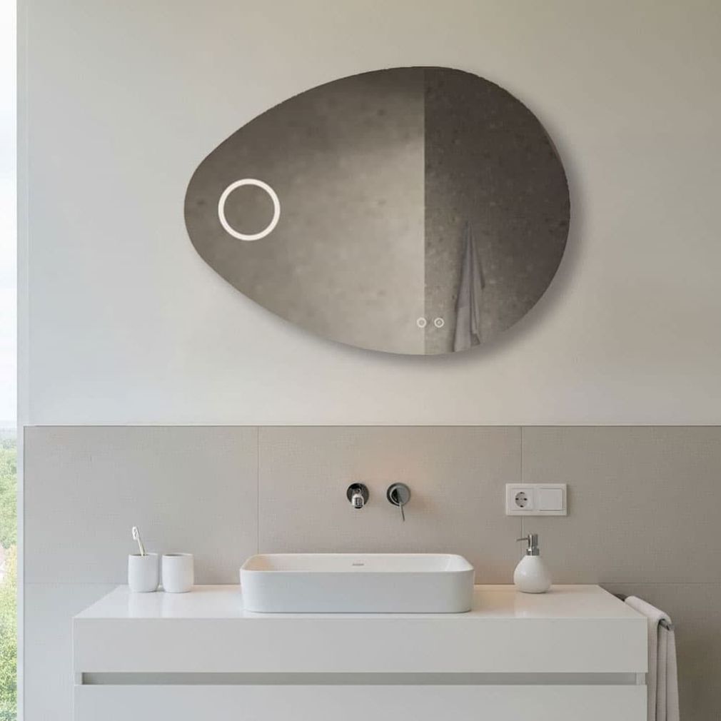 Preview: Badezimmerspiegel Atlas Vertikal LED mit Spiegelheizung