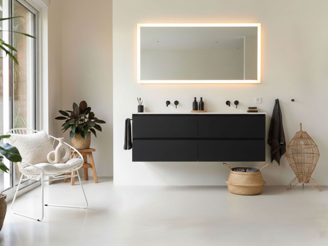 Badspiegel AGAMEMNON Warmweiß