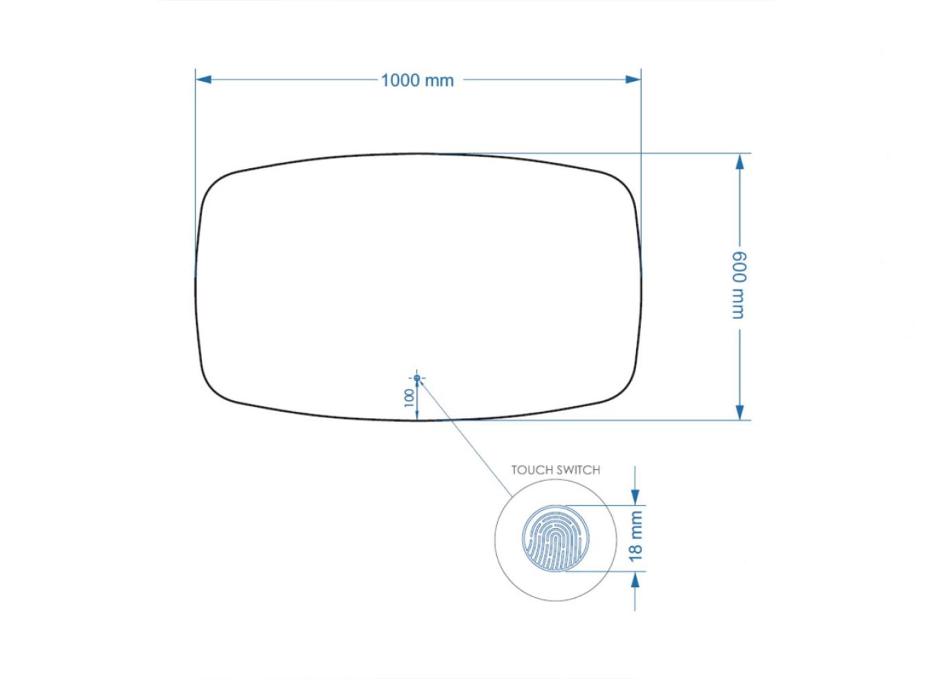 Badspiegel Erato LED inklusive Spiegelheizung