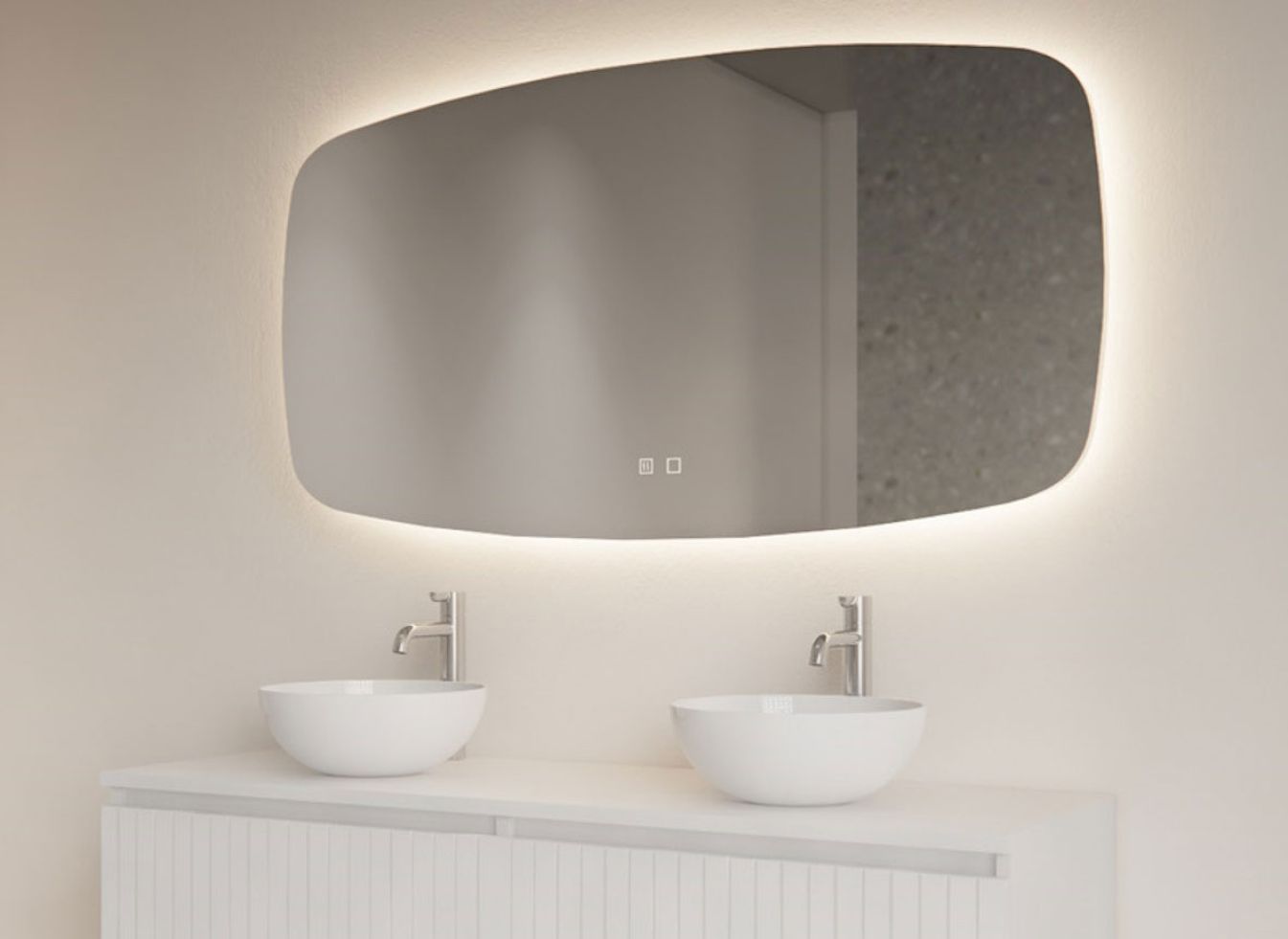 Badspiegel Erato LED inklusive Spiegelheizung