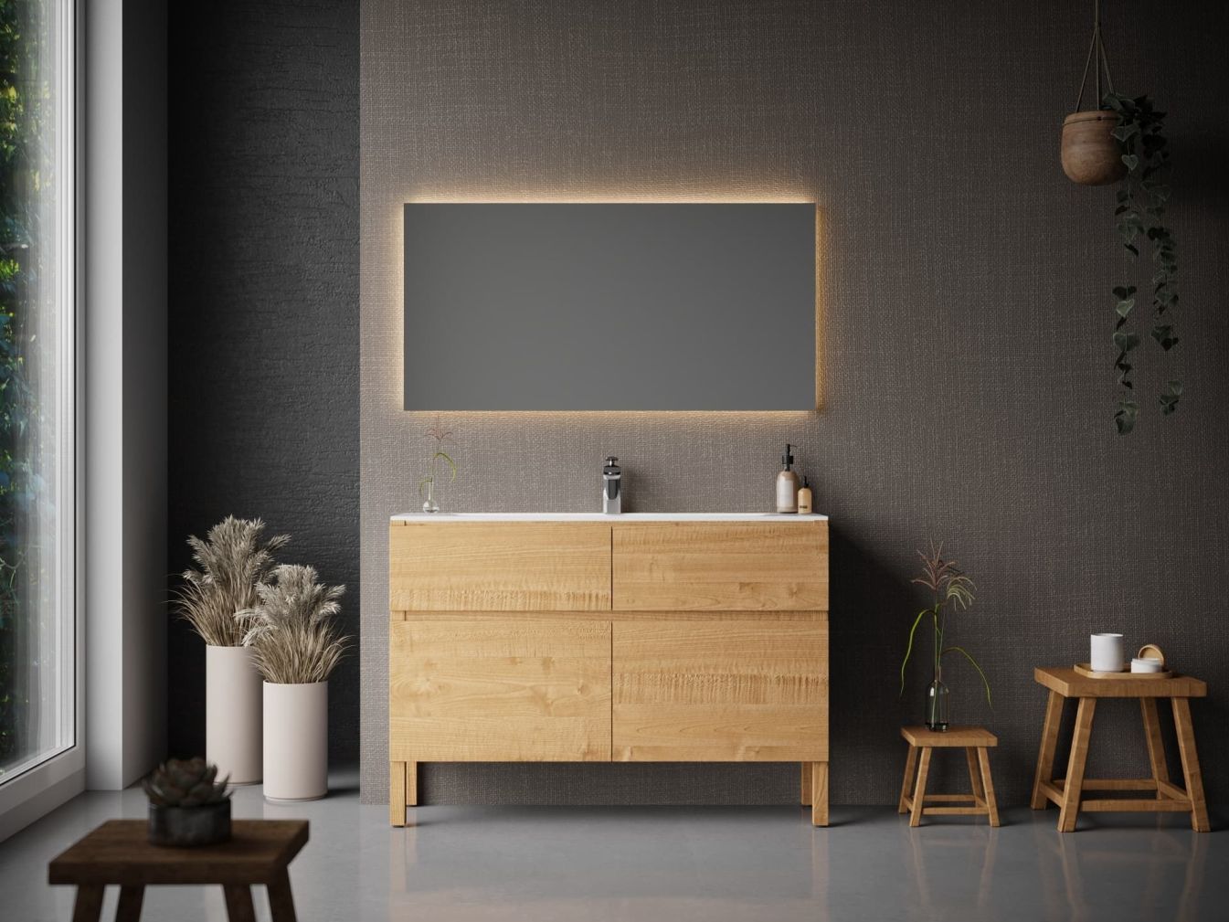 Badspiegel TIGRES Neutralweiß