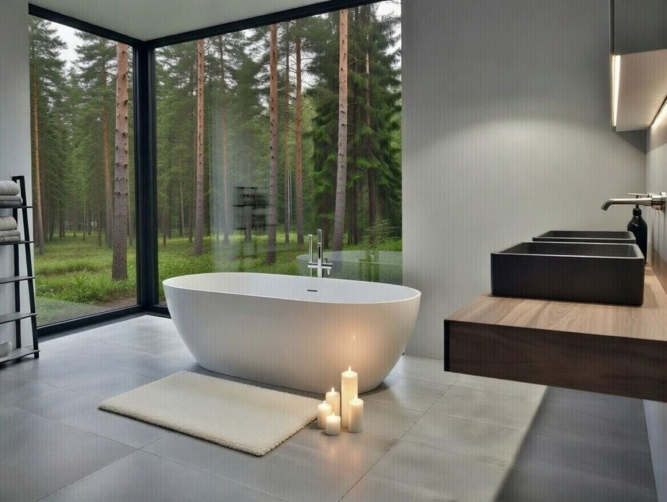 Preview: Riho Bilbao freistehende Badewanne