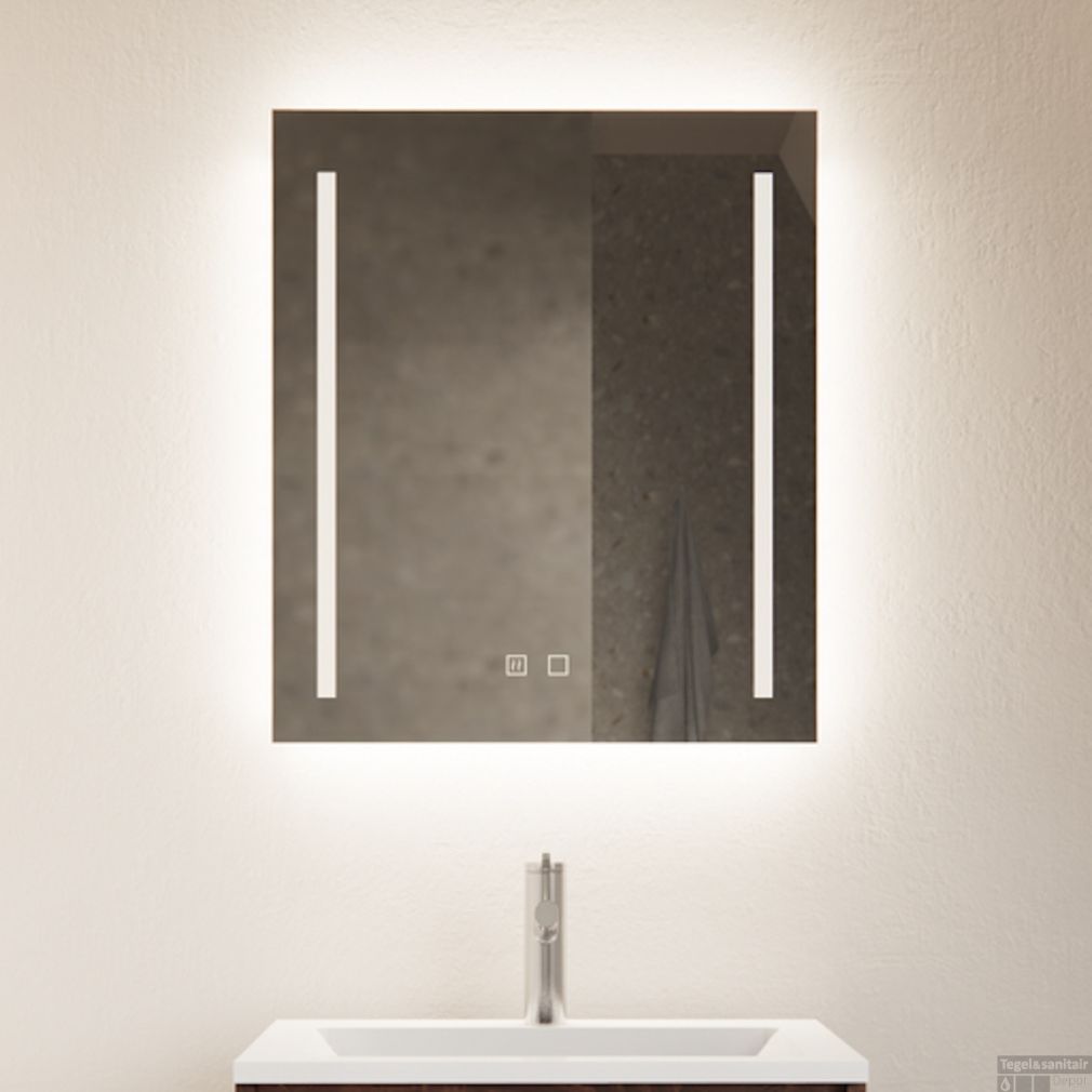 Vertikale LED-Standard-Doppel-LED-Beleuchtung mit Spiegelheizung