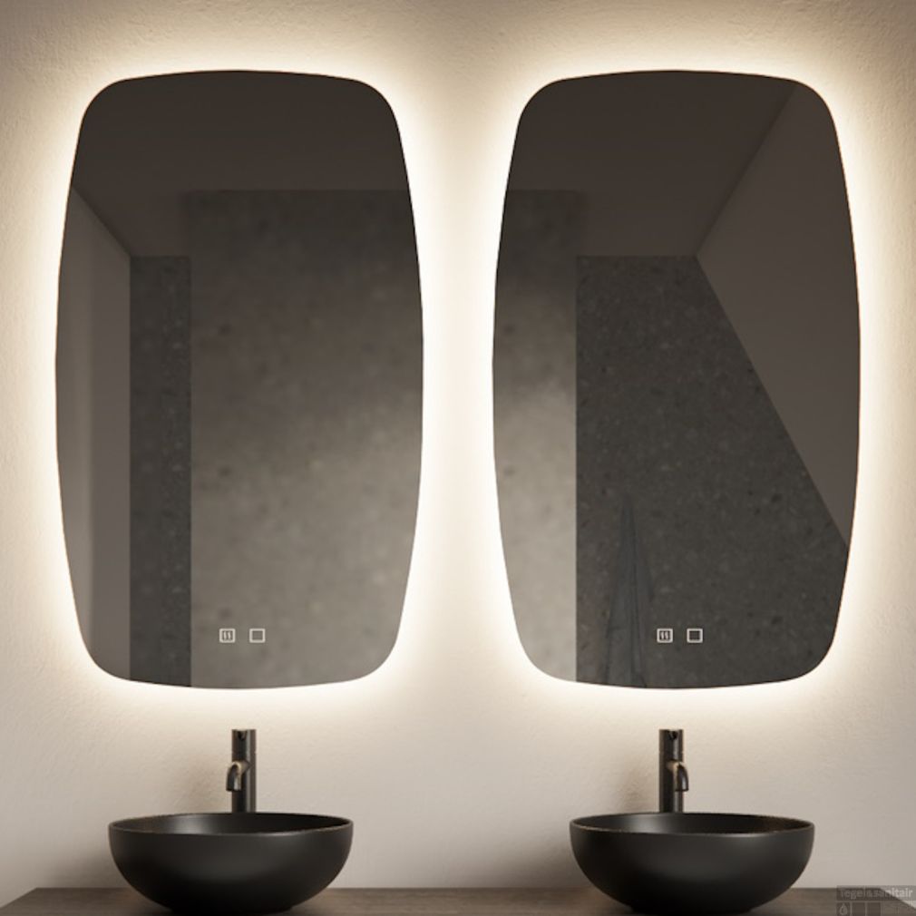 Badezimmerspiegel Gliss Erato Vertikal LED inkl. Heizung