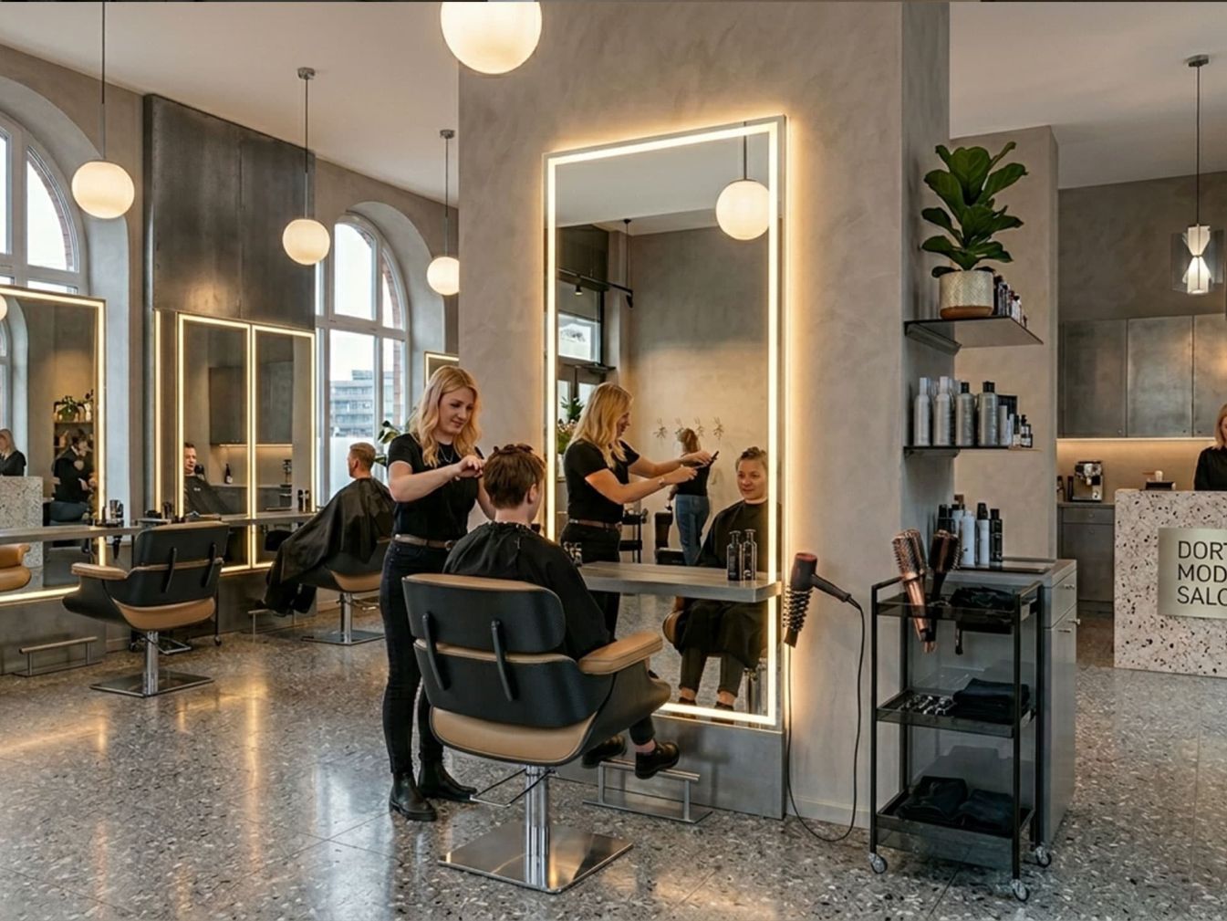 Preview: Friseurspiegel Maya nach Maß