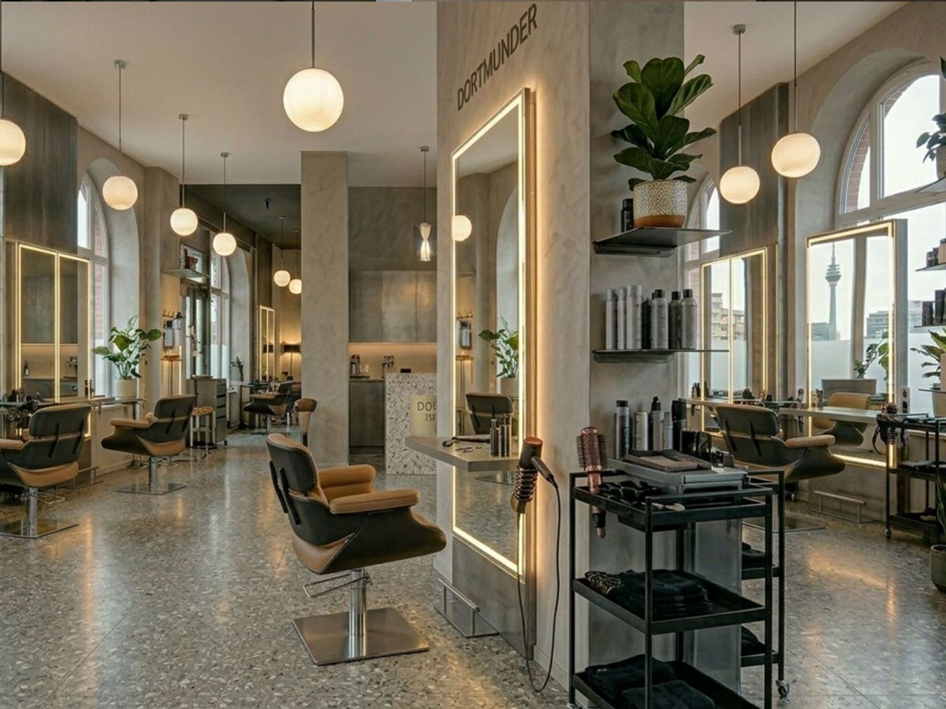 Preview: Friseurspiegel Maya nach Maß