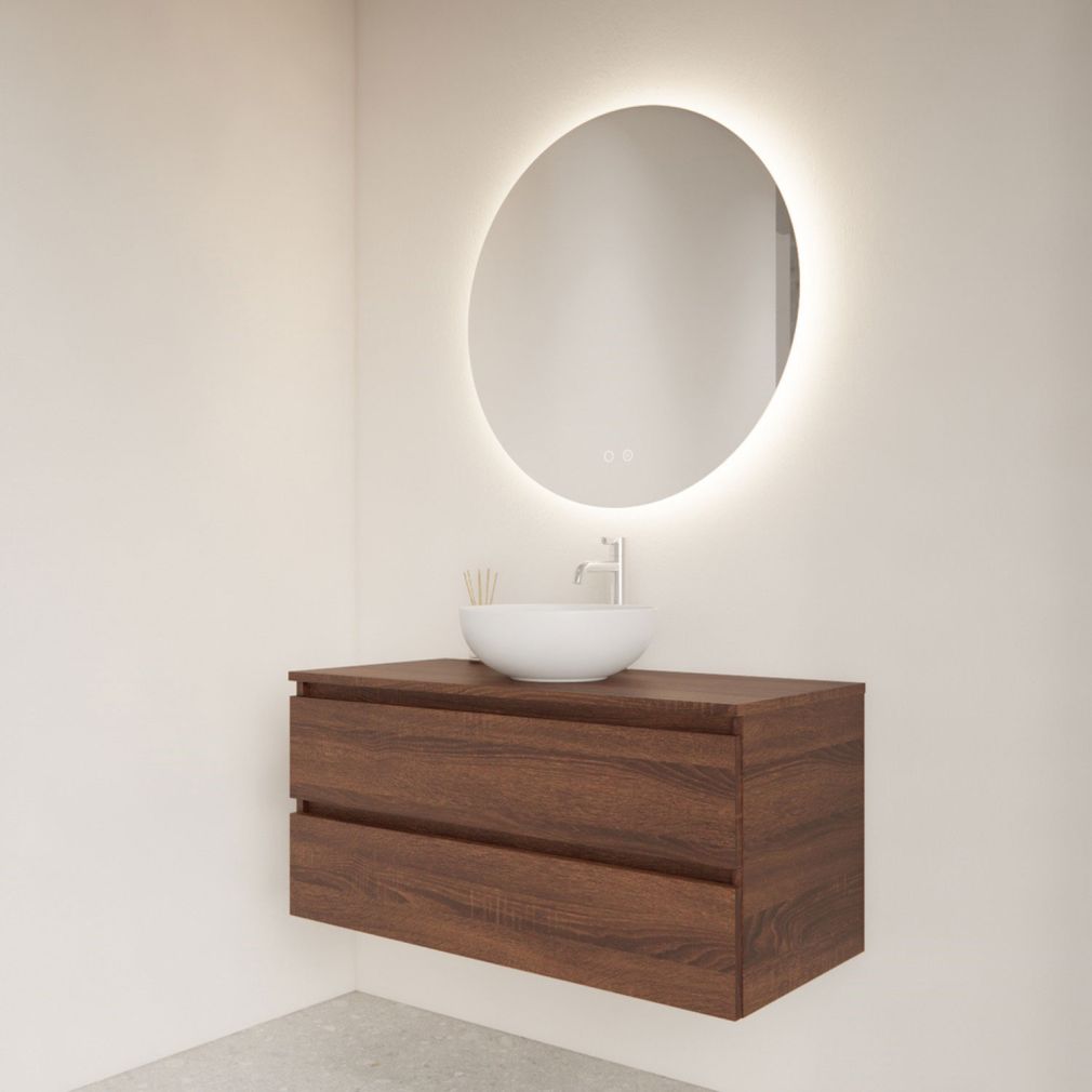 Preview: Oko Rundspiegel mit LED-Beleuchtung und Heizung