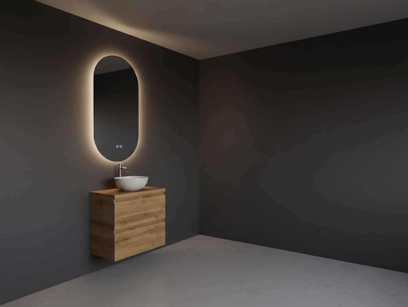 Badezimmerspiegel Gliss Orion Vertikal LED