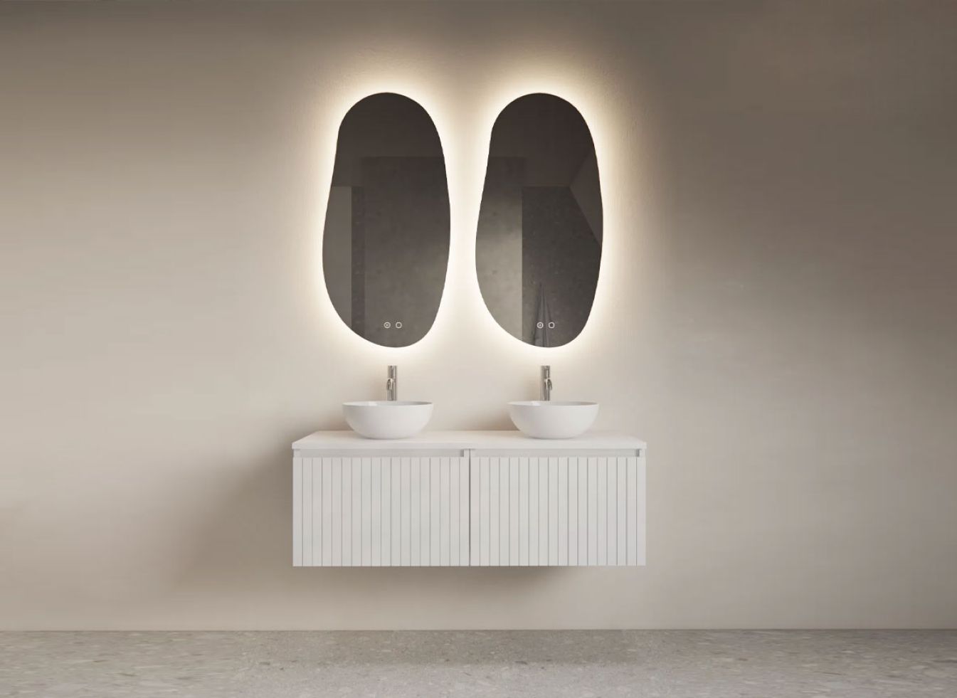 Spiegel Maya mit LED-Beleuchtung