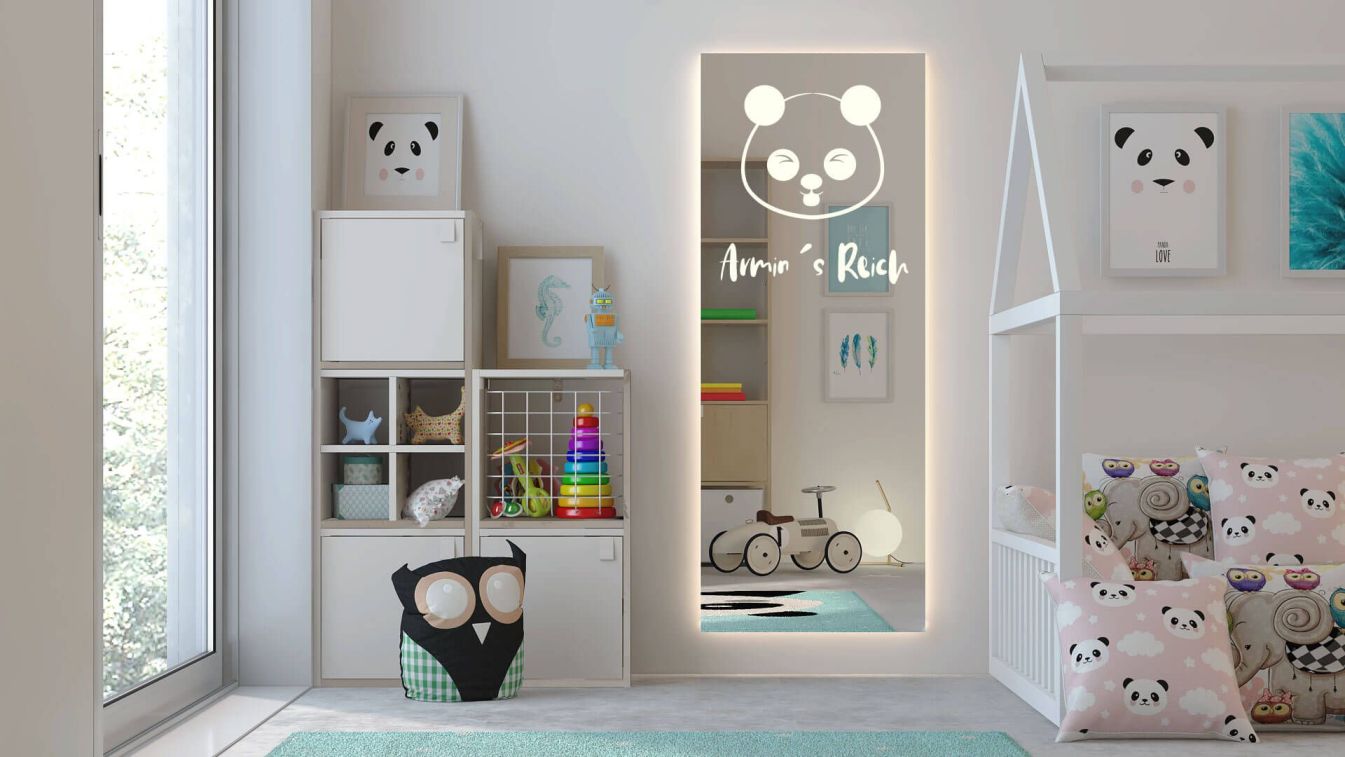 Kinderzimmer Spiegel Panda von glücksmoment