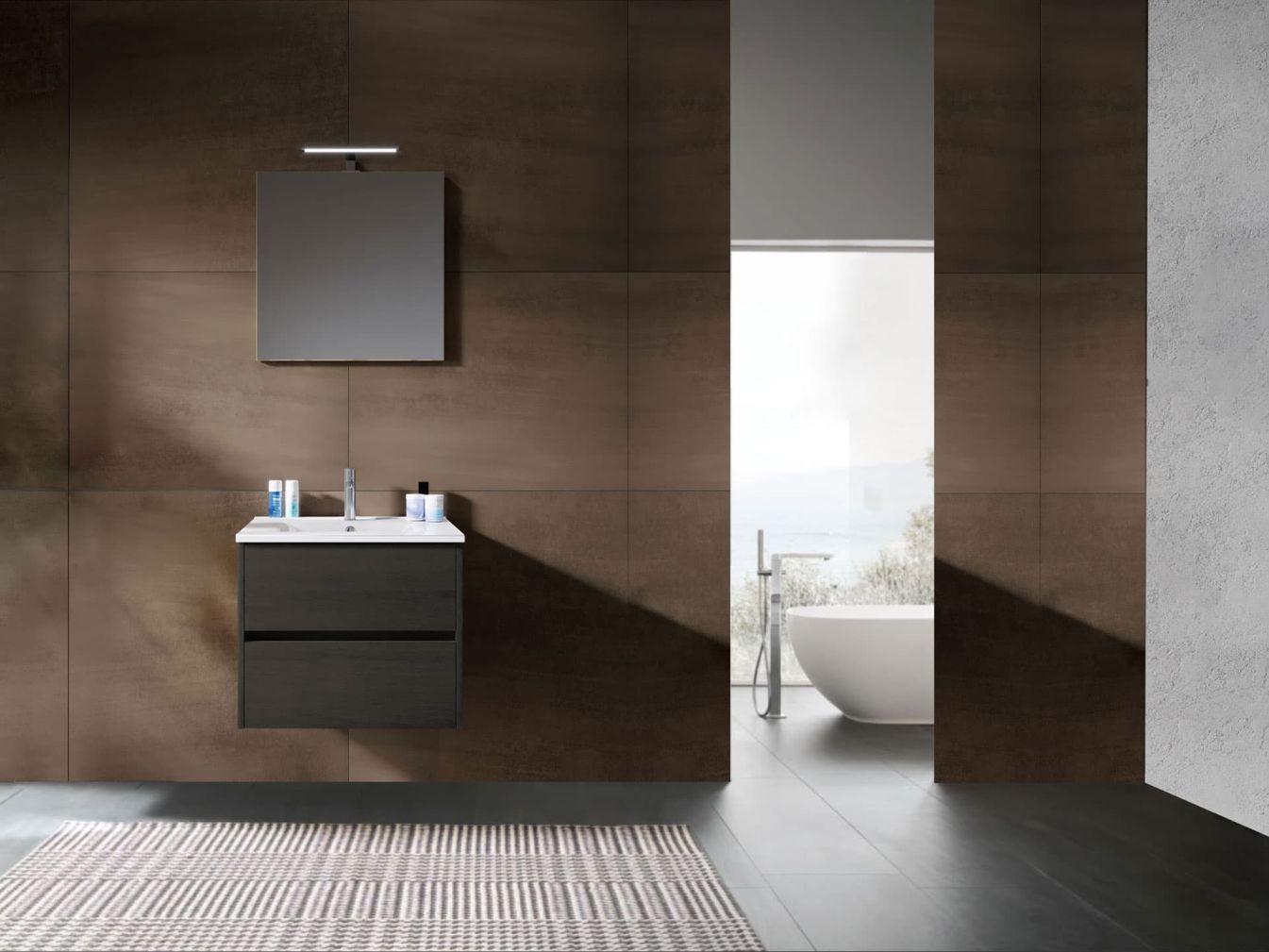 RIHO Porto Waschtischunterschrank, 2 Auszüge