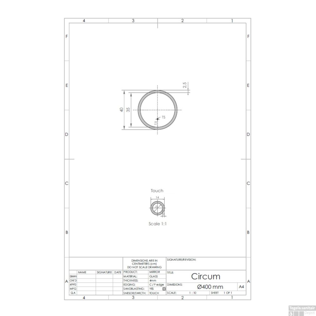 Circum Runder Spiegel mit LED-Beleuchtung