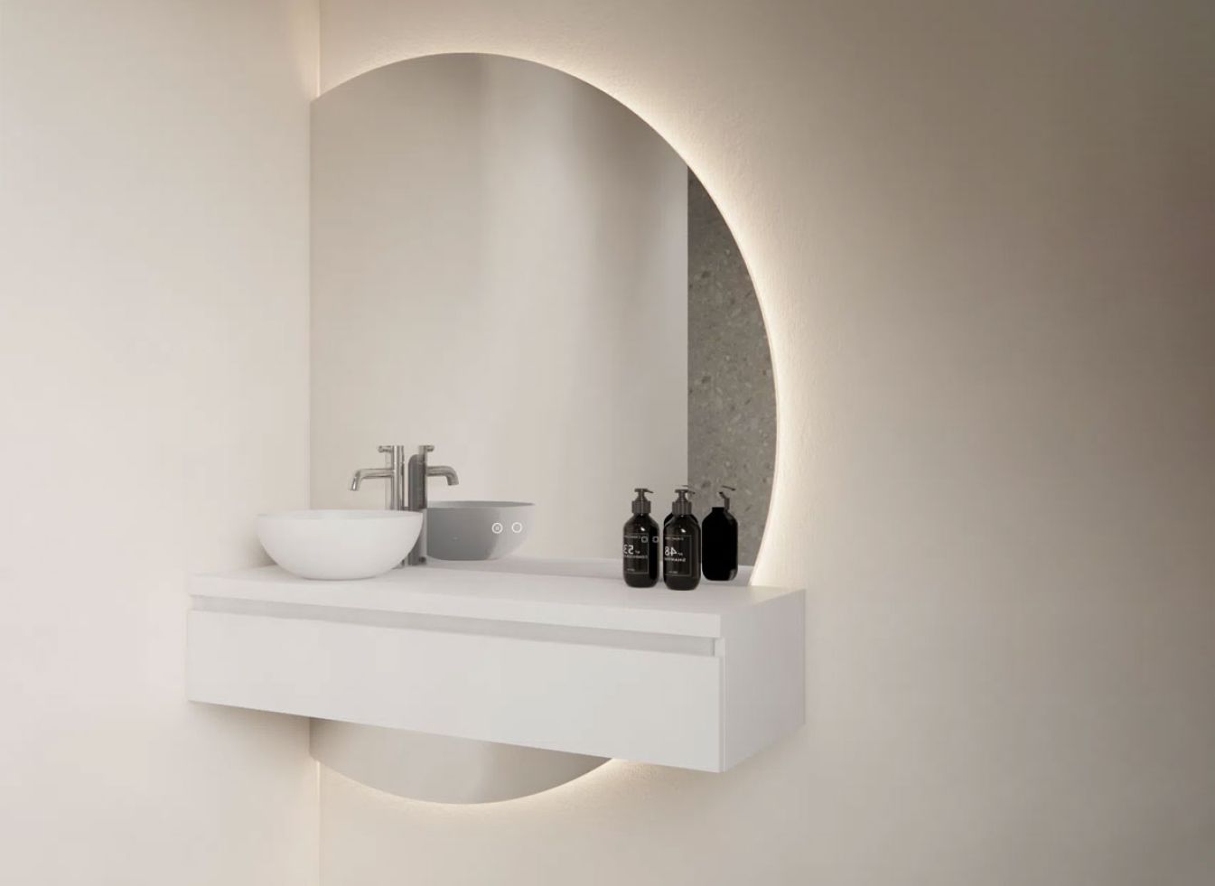 Calypso Spiegel mit LED & Heizung