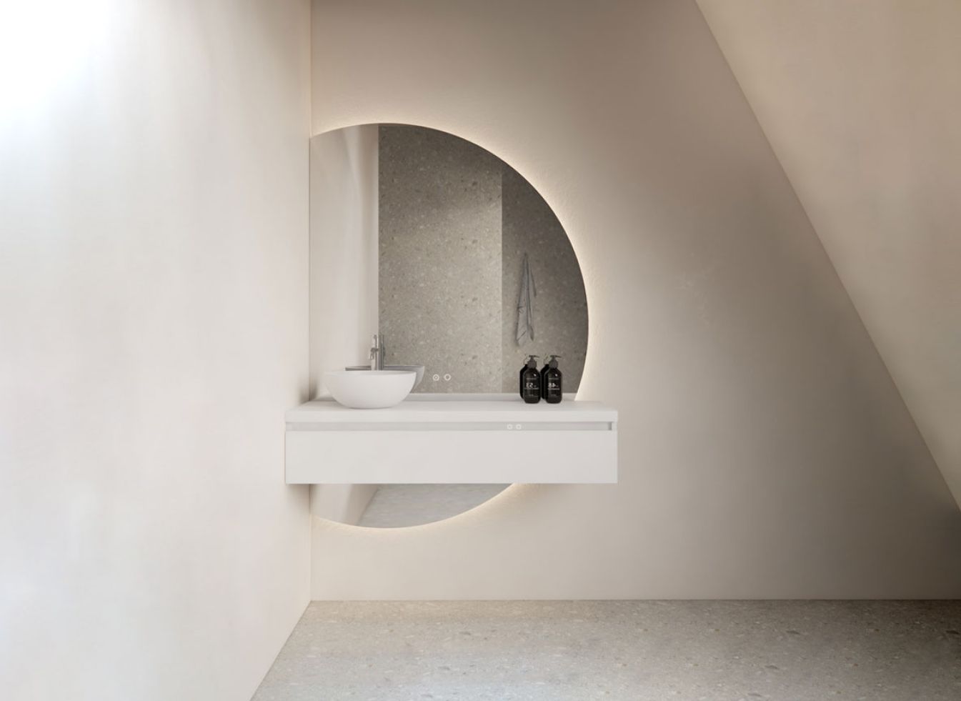 Preview: Calypso Spiegel mit LED & Heizung