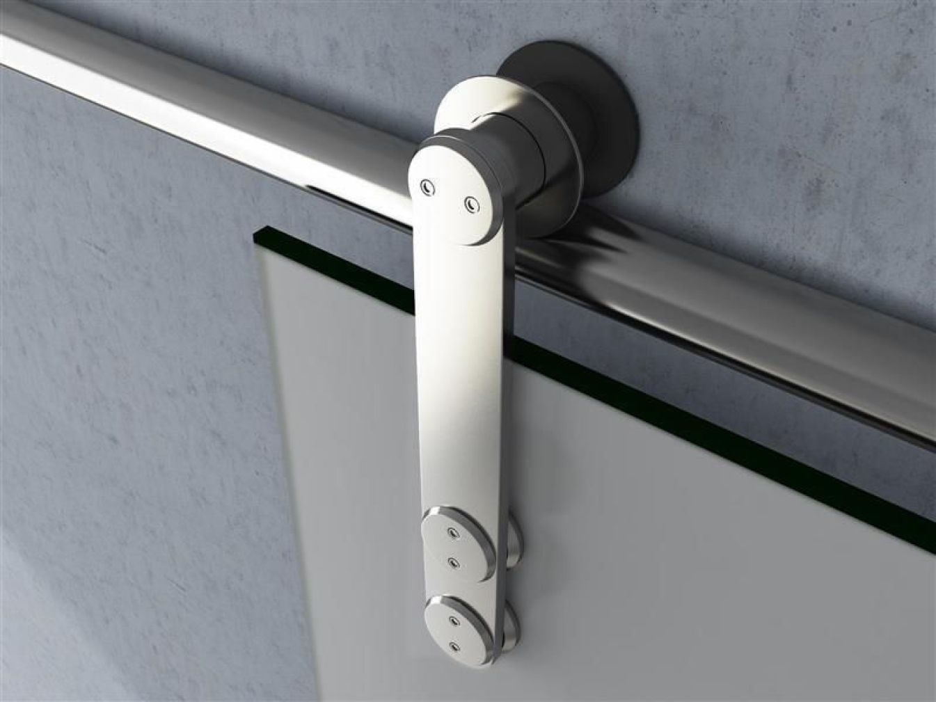 satinierte Glasschiebetür - ESG Detail 6