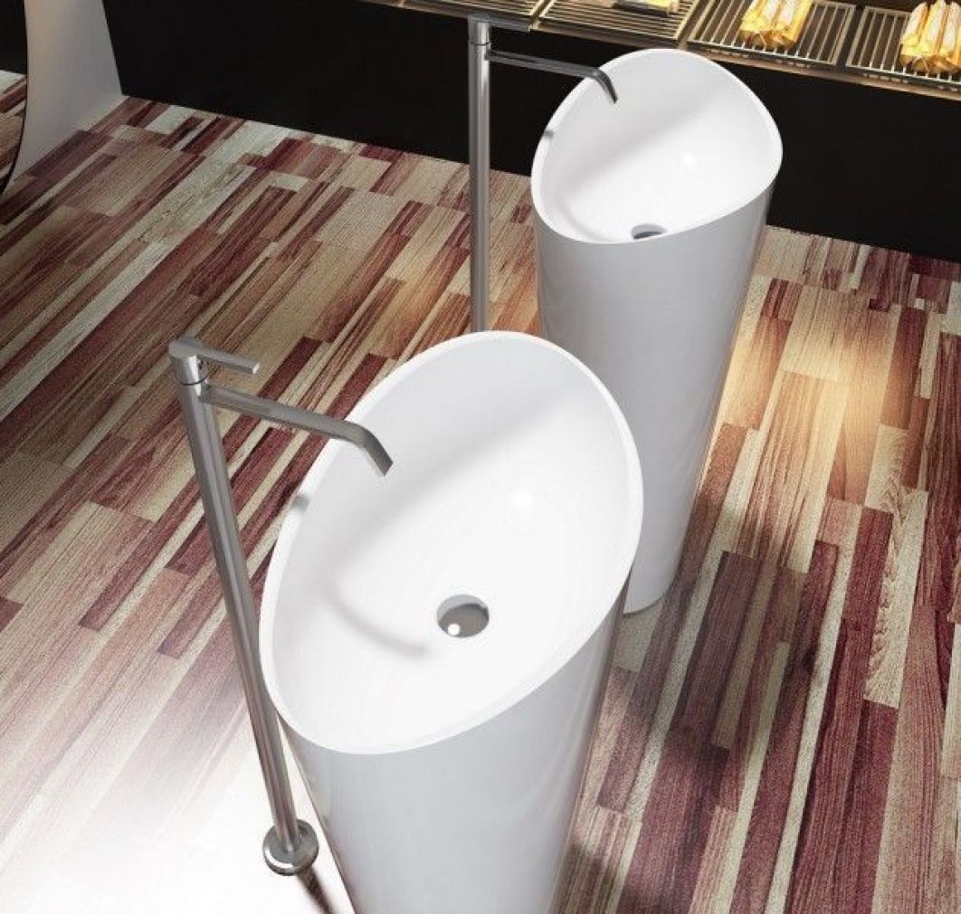 Design Waschbecken Mineralguss WAVE V21