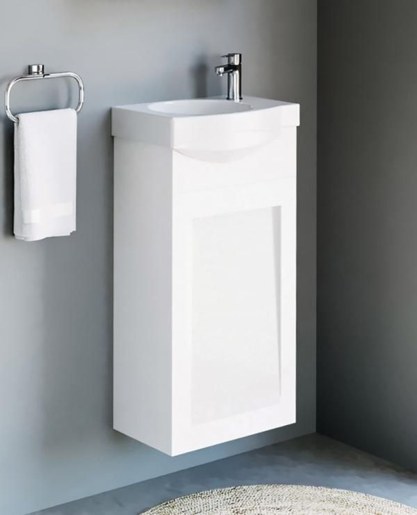 Waschtischunterschrank 40cm (Weiß matt)