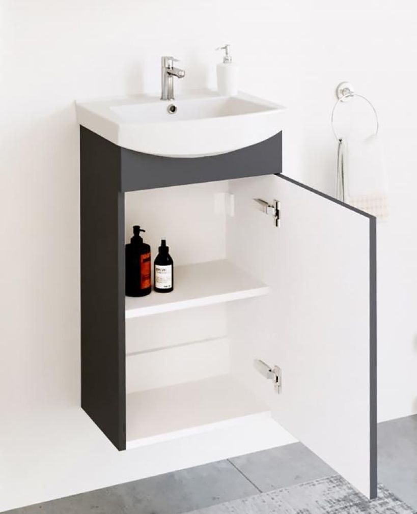 Waschtischunterschrank 45cm (Anthrazit matt)