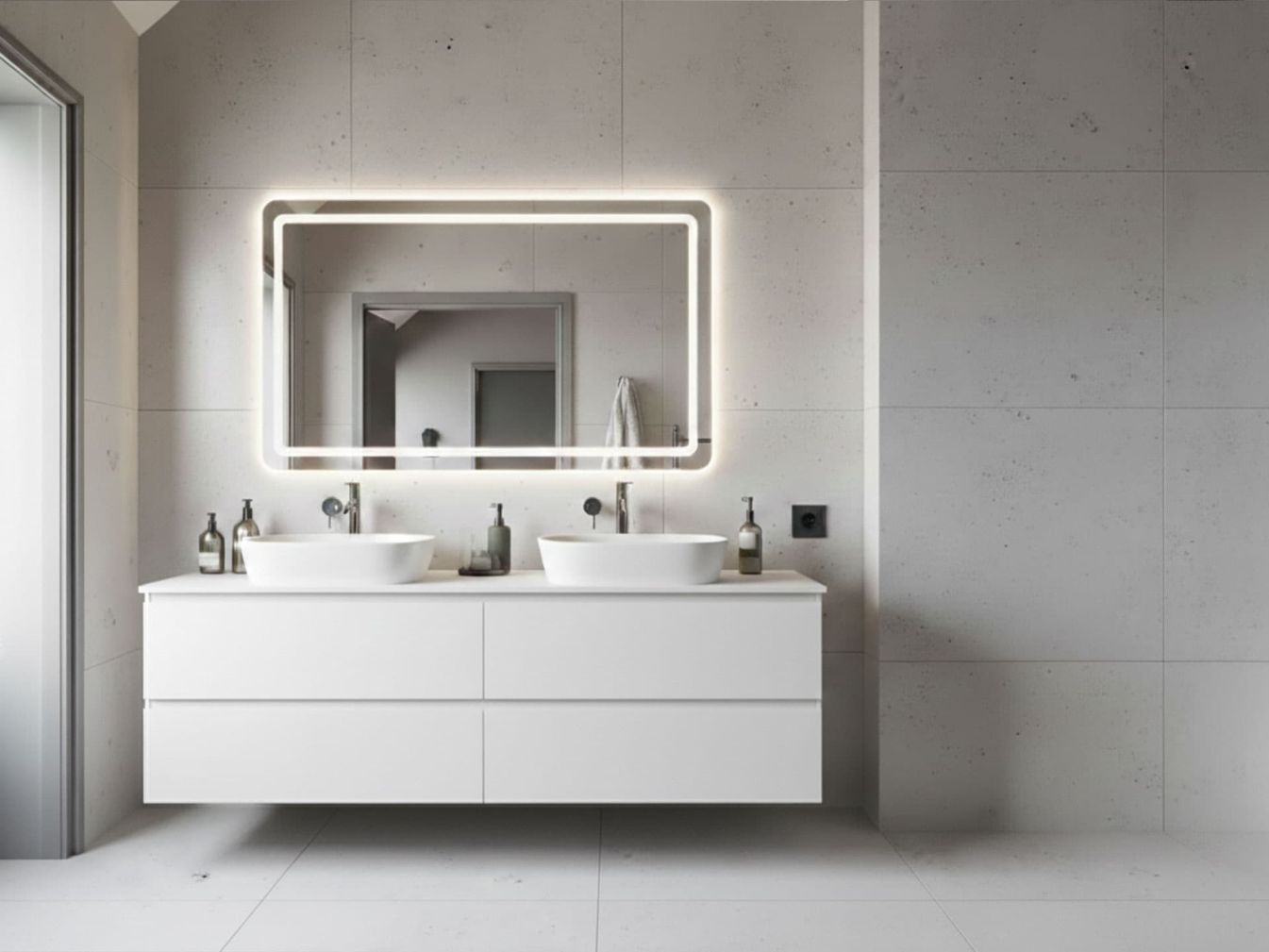 Abgerundeter - Kristallspiegel MAYA