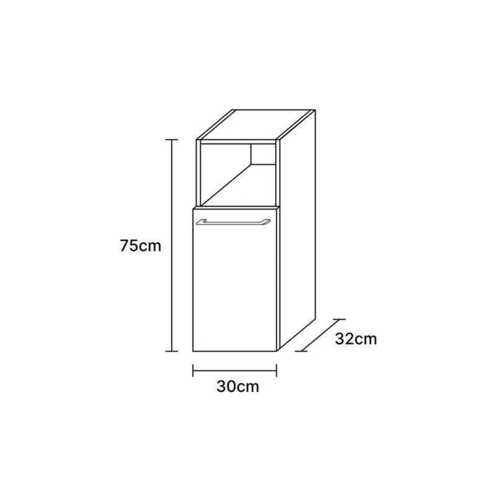 Waschbeckenunterschank LUX 90 cm gold eiche / anthrazit mit Einsatzwaschbecken weiß, Spiegel (mit LED), 2x Midischrank und 1x Hochschrank gold eiche / anthrazit