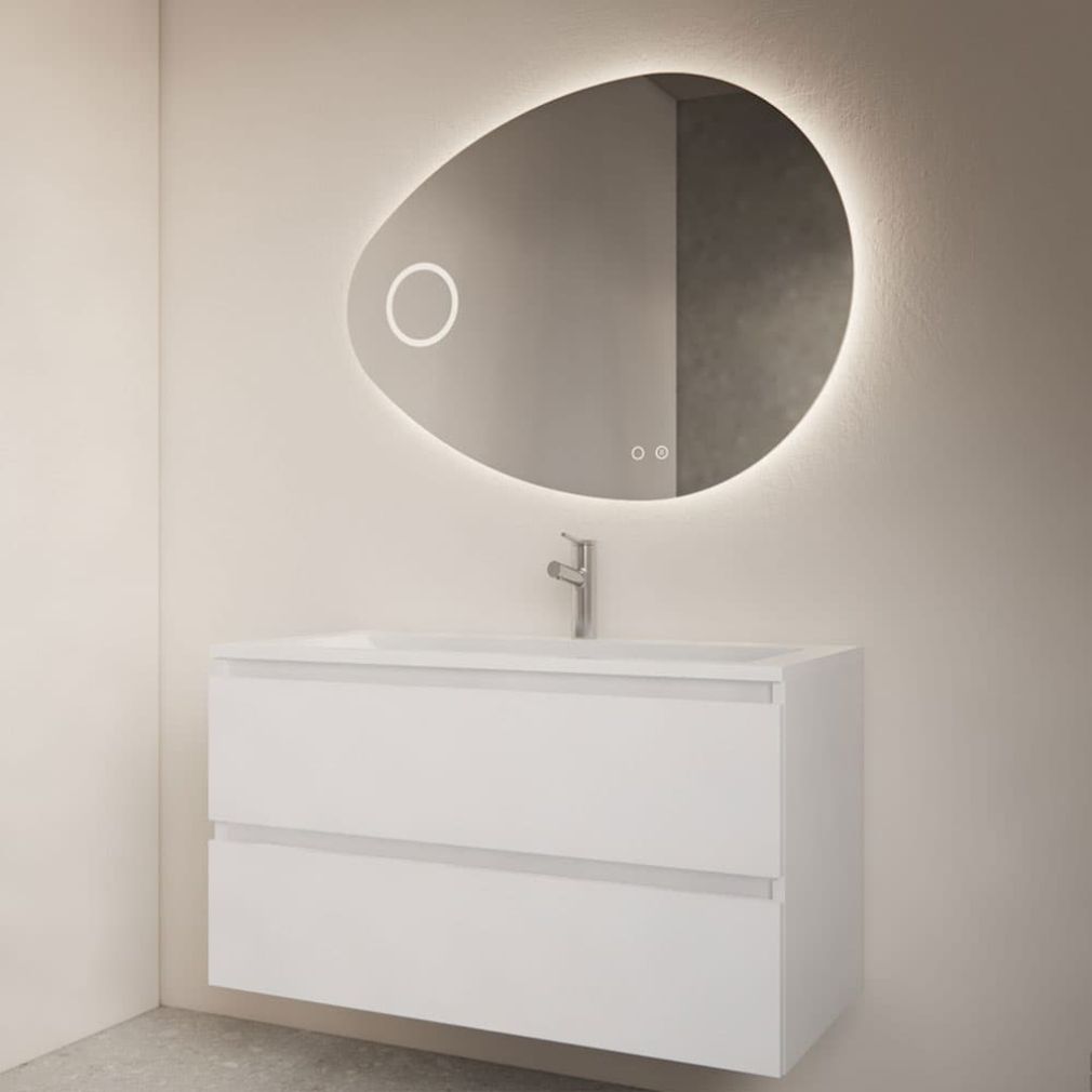 Badezimmerspiegel Gliss Atlas Vertikal LED mit Spiegelheizung