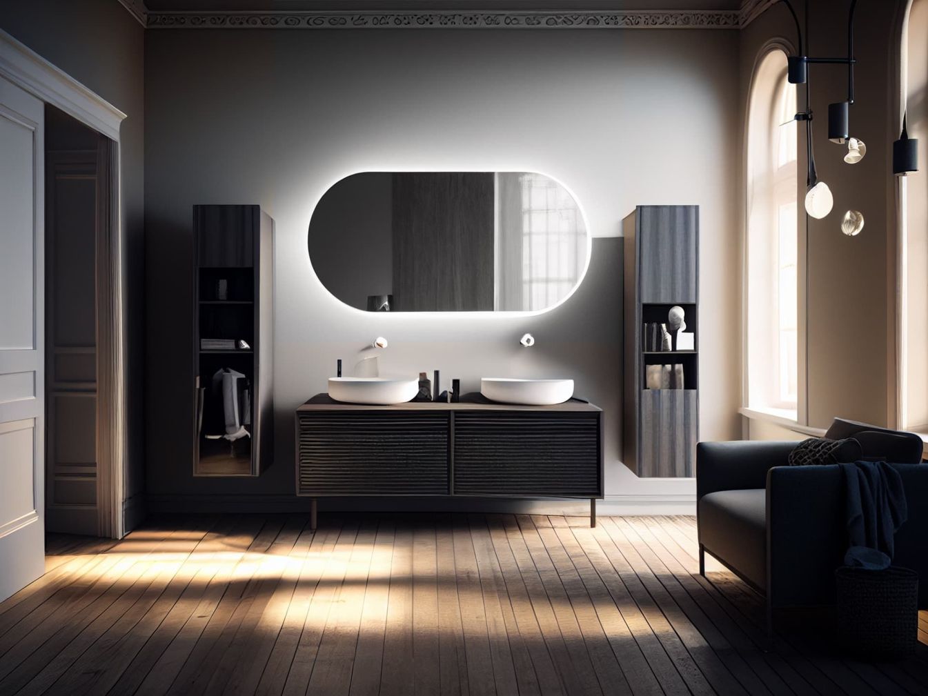 Ovaler - Kristallspiegel TIGRES