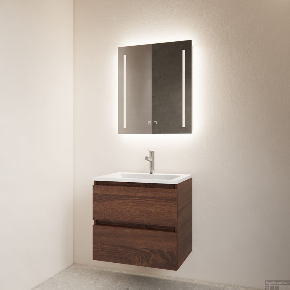 Vertikale LED-Standard-Doppel-LED-Beleuchtung mit Spiegelheizung