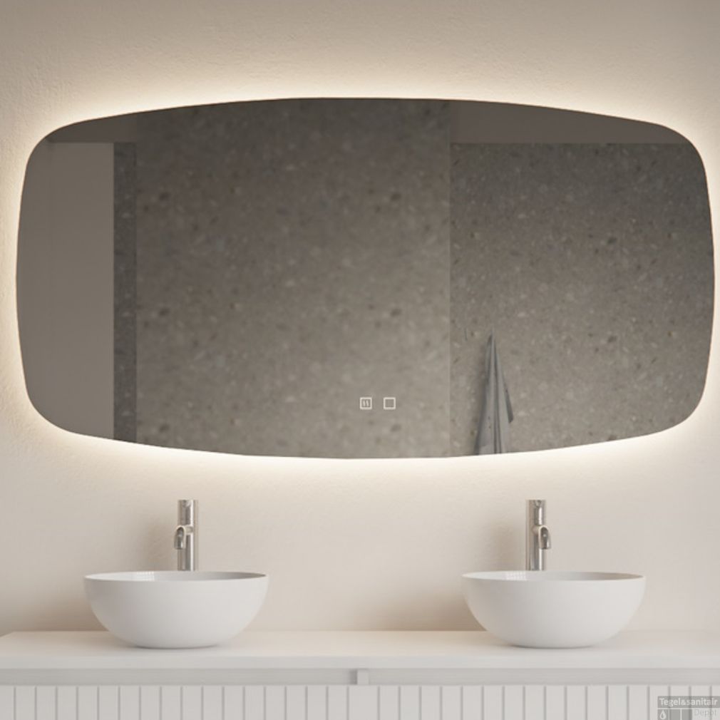 Badezimmerspiegel Gliss Erato Horizontal LED inkl.Heizung