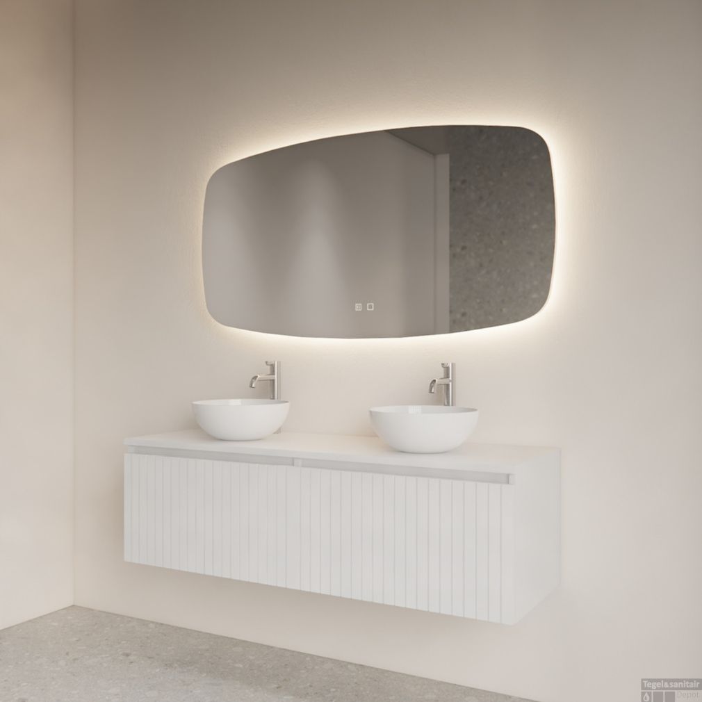 Badezimmerspiegel Gliss Erato Horizontal LED inkl.Heizung