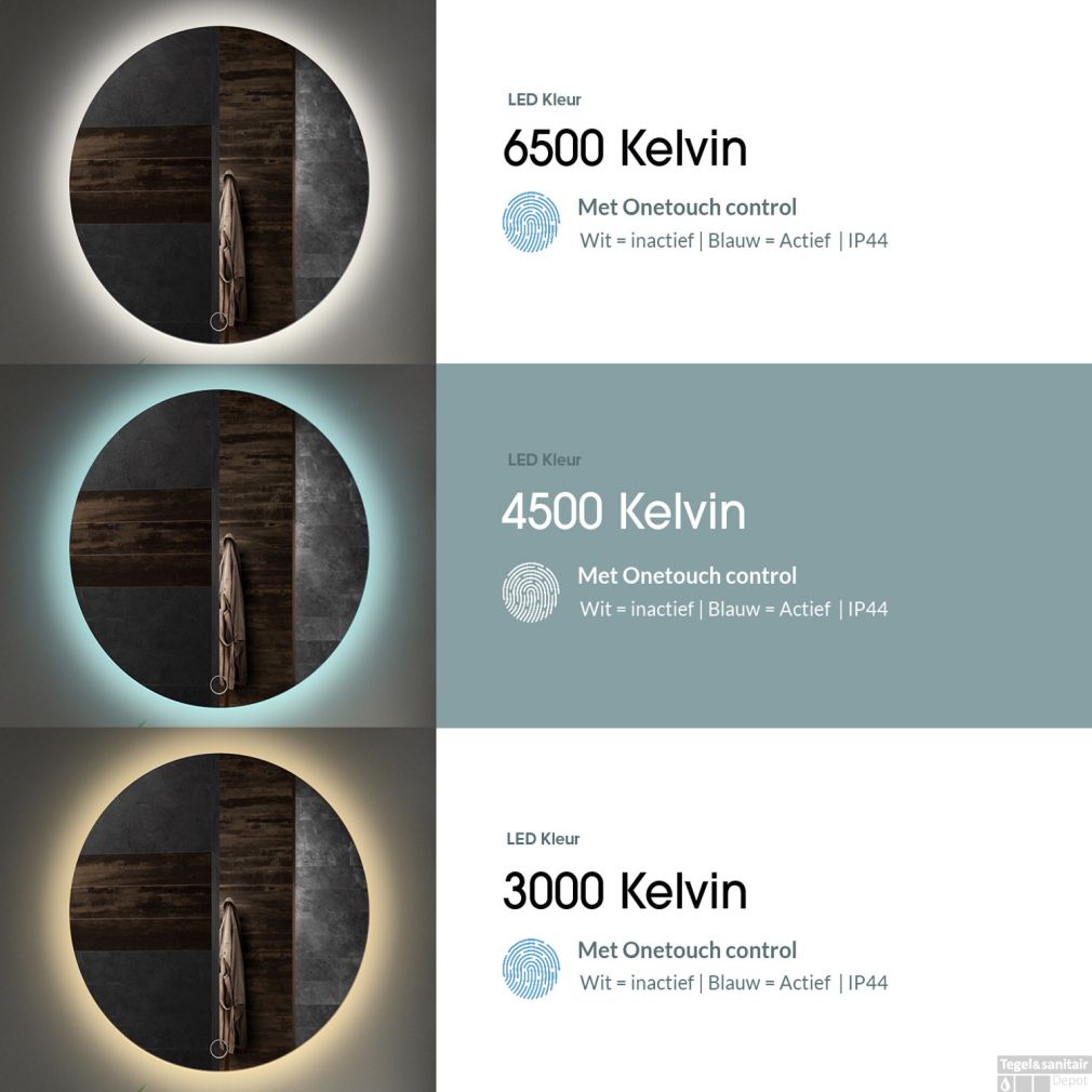 Badezimmerspiegel Gliss Erato Vertikal LED inkl. Heizung