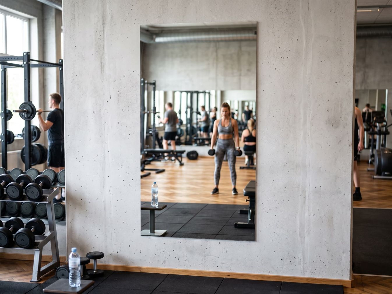 Fitnessspiegel mit einer dicke von 6 mm